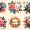Inspirational Quotes PNG Clipart Collection - 28 PNG, Uplifting graphics, Inspirational quotes art, Commercial use, Digital download