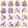 Lavenders Watercolor Clipart Bundle - 160+ transparent PNG, PNG of Tranquil summer lavender joy, Lavenders Commercial use, Digital download