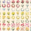 Wedding Flowers Watercolor Clipart Bundle - 545+ transparent PNG, Floral wedding elements, Bride's bouquet, Commercial use, Digital download