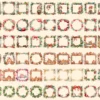 Christmas Borders Watercolor Clipart Bundle - 455+ transparent PNG, Xmas frames art, Festive border designs, Commercial use,Digital download