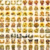 Sunflowers Watercolor Clipart Bundle - 776+ transparent PNG, Vibrant sunflower png, Radiant summer flowers, Commercial use, Digital download