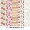 Viva Mexico Seamless Patterns, Cinco de Mayo JPEG, Pinata & cactus pattern, Guitar, Tequila repeating pattern, Digital scrapbook paper