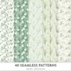 Spring Notions Seamless Patterns, Floral season JPEG, Cute springtime pattern, Meadow flowers repeating pattern, Digital scrapbook paper