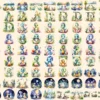 Dinosaurs Watercolor Clipart Bundle - 690+ transparent PNG, Dino graphics, Ancient dinosaur creature png, Commercial use, Digital download