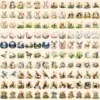 Spring Woodland Watercolor Clipart Bundle - 1185+ transparent PNG, Spring forest graphics, Warm nature png, Commercial use, Digital download