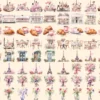 Bonjour Paris Watercolor Clipart Bundle - 575+ transparent PNG, Pink paris graphics, French illustrations, Commercial use, Digital download