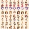 Little Flower Girls Watercolor Clipart Bundle - 590+ transparent PNG, Cute floral girl png, Cute artwork, Commercial use, Digital download