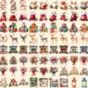 Merry and Bright Watercolor Clipart Bundle - 702+ transparent PNG, Christmas png, Joyful holiday graphics, Commercial use, Digital download