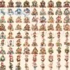 Christmas Elves Watercolor Clipart Bundle - 791+ transparent PNG, Cozy festive magic png, Holiday elf art, Commercial use, Digital download