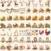 On the Farm Watercolor Clipart Bundle - 570+ transparent PNG, Rustic farmyard scenes png, Agricultural art, Commercial use, Digital download