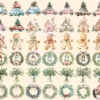 Rustic Christmas Watercolor Clipart Bundle - 348+ transparent PNG, Warm holiday scenes, Rustic x-mas images, Commercial use,Digital download