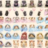 Guinea Pigs Watercolor Clipart Bundle - 365+ transparent PNG, Adorable hamster graphics, Cute pet images, Commercial use, Digital download