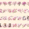 Magnolia Watercolor Clipart Bundle - 234+ transparent PNG, Botanical floral illustrations, Blossom images, Commercial use, Digital download