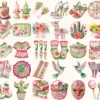 Viva Mexico Watercolor Clipart Set - 240+ transparent PNG, Mexican fiesta graphics, Cinco de mayo party art, Commercial use,Digital download