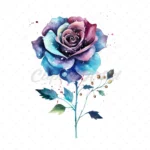 19 High-Quality Galaxy Flowers Clipart - Galaxy flowers digital watercolor JPG instant download for commercial use - Digital download