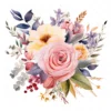 20 High-Quality Flower Bouquet Clipart - Flower bouquet digital watercolor JPG instant download for commercial use - Digital download