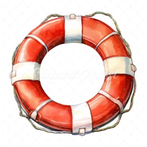 20 High-Quality Lifebuoy Clipart - Lifebuoy digital watercolor JPG instant download for commercial use - Digital download