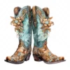19 High-Quality Ornate Cowboy Boots Clipart - Cowboy boots digital watercolor JPG instant download for commercial use - Digital download