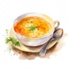 20 High-Quality Soup Clipart - Soup digital watercolor JPG instant download for commercial use - Digital download