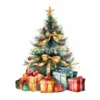 20 High-Quality Christmas Tree Gifts Clipart - Christmas gifts digital watercolor JPG instant download for commercial use - Digital download