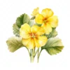 20 High-Quality Primrose Clipart - Primrose flowers watercolor JPG instant download for commercial use - Digital download