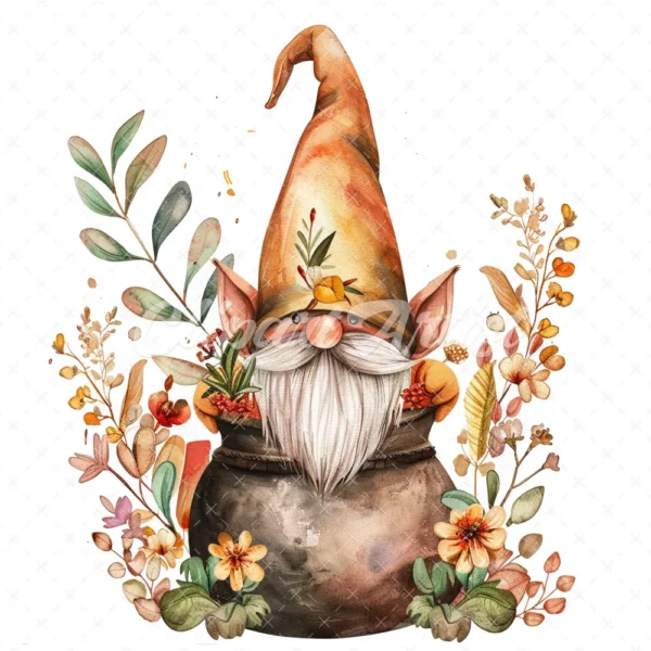 20 High-Quality Gnomes With Cauldron Clipart - Gnomes cauldron digital watercolor JPG instant download for commercial use - Digital download