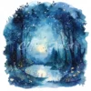 20 High-Quality Enchanted Fairy Forest Clipart - Fairy forest digital watercolor JPG instant download for commercial use - Digital download