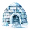 20 High-Quality Igloo Clipart - Snow igloo watercolor JPG instant download for commercial use - Digital download