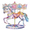 17 High-Quality Carousel Horse Clipart JPG - Carousel horse digital clipart JPG instant download for commercial use - Digital Download