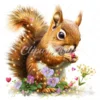 24 High-Quality Cute Baby Squirrel Clipart - Cute baby squirrel digital watercolor JPG instant download for commercial use -Digital download