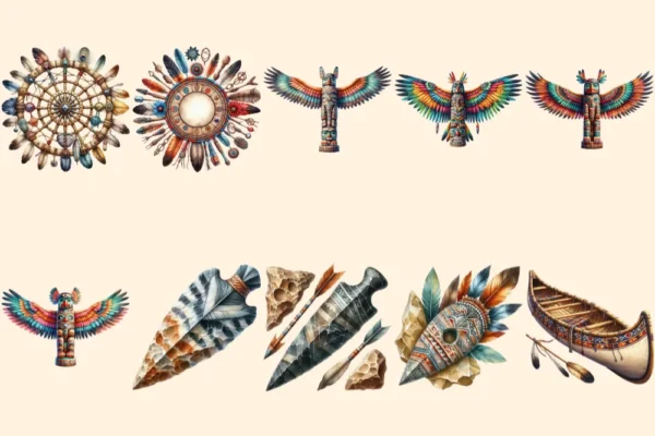 Native America PNG Clipart Collection - 52 PNG, Cultural illustrations png, Traditional graphics art, Commercial use, Digital download