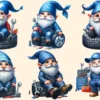 Mechanic Gnomes PNG Clipart Collection - 30 PNG, Cute gnome graphics, Car mechanic gnome printables, Commercial use, Digital download
