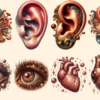 Vintage Anatomy (P-2) PNG Clipart Collection - 41 PNG, Classic medical illustrations, Classic artwork, Commercial use, Digital download