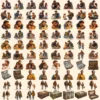 Fathers Clipart Bundle - 800+ transparent PNG, Father's day clipart, Super dad graphics, Heartening father, Commercial use, Digital download