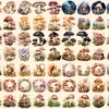 Mushrooms Watercolor Clipart Bundle - 520+ transparent PNG, Mushrooms png, Enchanted nature illustrations, Commercial use,Digital download