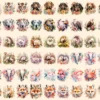 Floral Animals Watercolor Clipart Bundle - 450+ transparent PNG, Adorable animals png, Flower animal decor, Commercial use, Digital download