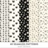Creepy and Cozy Seamless Patterns, Autumn halloween JPEG, Skeleton pattern, Bat, Spider web, Raven repeating pattern,Digital scrapbook paper