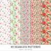 Viva Mexico Seamless Patterns, Cinco de Mayo JPEG, Pinata & cactus pattern, Guitar, Tequila repeating pattern, Digital scrapbook paper