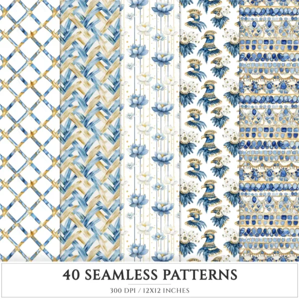 Amentas Whisper Seamless Patterns, Ancient egypt JPEG, Pyramid pattern, Falcon, Egyptian, Lotus repeating pattern, Digital scrapbook paper