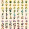 Forest Fairies Watercolor Clipart Bundle - 675+ transparent PNG, Whimsical fairy illustrations, Fairy art, Commercial use, Digital download