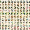 Tropical Animals Watercolor Clipart Bundle - 1030+ transparent PNG, Wild animal illustrations, Jungle png, Commercial use, Digital download