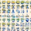Mediterranean Watercolor Clipart Bundle - 460+ transparent PNG, Bright beach graphics, Olives clipart png, Commercial use, Digital download