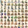 Reptiles Watercolor Clipart Bundle - 705+ transparent PNG, Lizard beast illustrations, Textured reptile png, Commercial use,Digital download