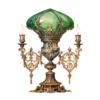 20 High-Quality Victorian Antique Lamps Clipart - Antique lamp digital watercolor JPG instant download for commercial use - Digital download
