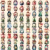 Christmas Magical Jars Watercolor Clipart Bundle - 710+ transparent PNG, Holiday jar png, Festive jar art, Commercial use, Digital download