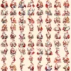 Santa Claus Watercolor Clipart Bundle - 750+ transparent PNG, Cheerful santa illustrations, Holiday images, Commercial use, Digital download