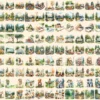 Camping Watercolor Clipart Bundle - 930+ transparent PNG, Nature adventure illustrations, Campsite graphics,Commercial use, Digital download