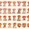 Lions Watercolor Clipart Bundle - 248+ transparent PNG, Savanna lion illustrations, Regal wildlife graphics, Commercial use,Digital download