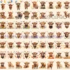 Highland Cows Watercolor Clipart Bundle - 625+ transparent PNG, Rustic cattle graphics, Highland cow png, Commercial use, Digital download