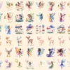 Magical Fairies Watercolor Clipart Bundle - 403+ transparent PNG, Fairy magic graphics, Enchanting images, Commercial use, Digital download